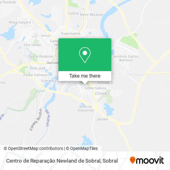 Centro de Reparação Newland de Sobral map