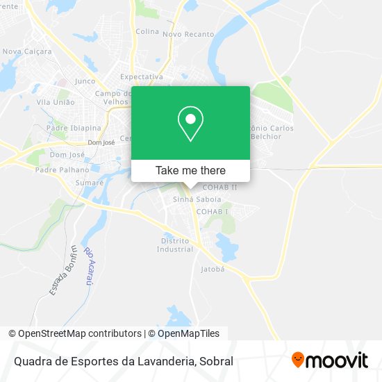 Quadra de Esportes da Lavanderia map