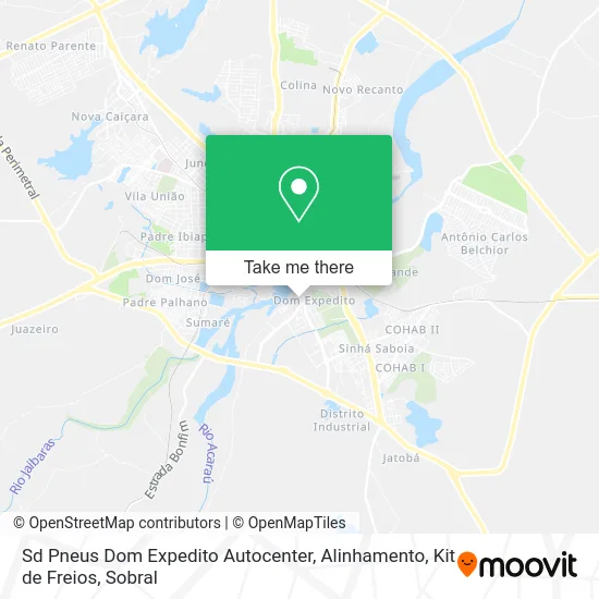 Sd Pneus Dom Expedito Autocenter, Alinhamento, Kit de Freios map