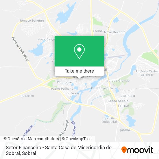 Setor Financeiro - Santa Casa de Misericórdia de Sobral map
