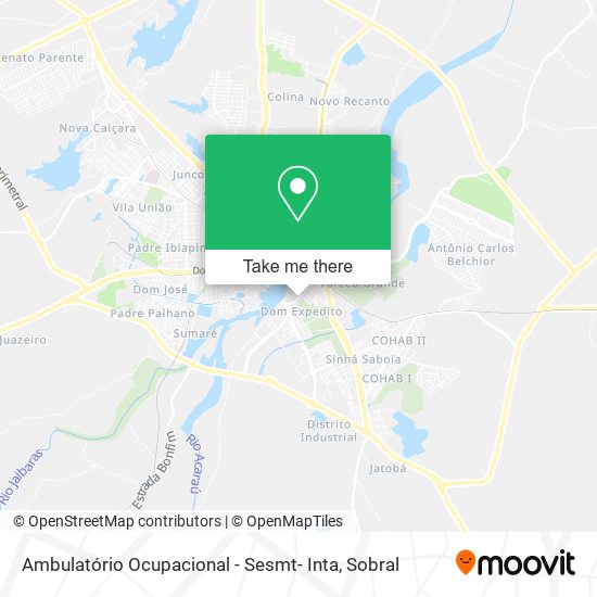 Ambulatório Ocupacional - Sesmt- Inta map