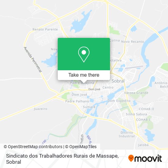 Sindicato dos Trabalhadores Rurais de Massape map