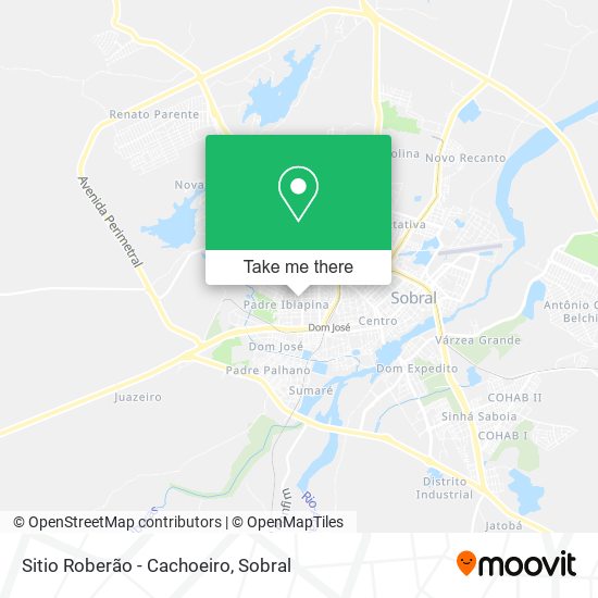 Sitio Roberão - Cachoeiro map