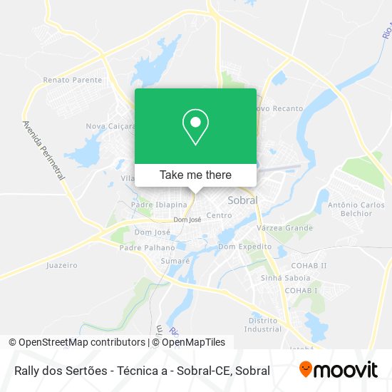 Rally dos Sertões - Técnica a - Sobral-CE map