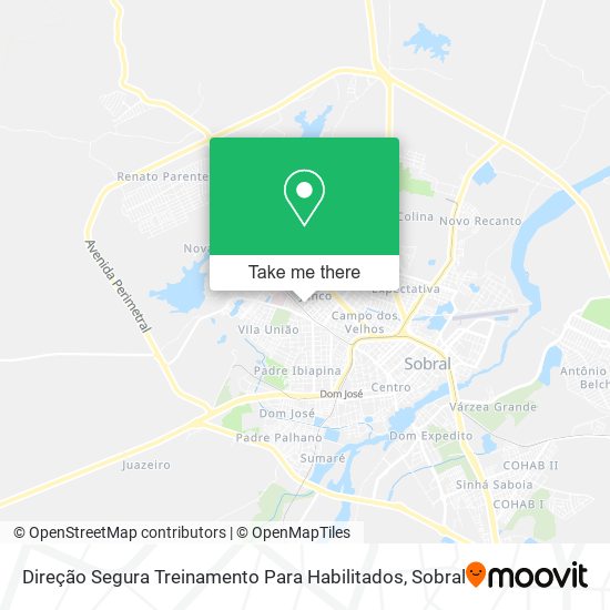 Direção Segura Treinamento Para Habilitados map