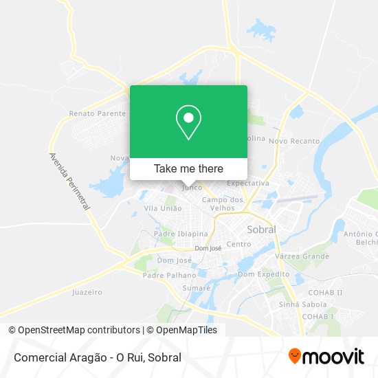 Comercial Aragão - O Rui map