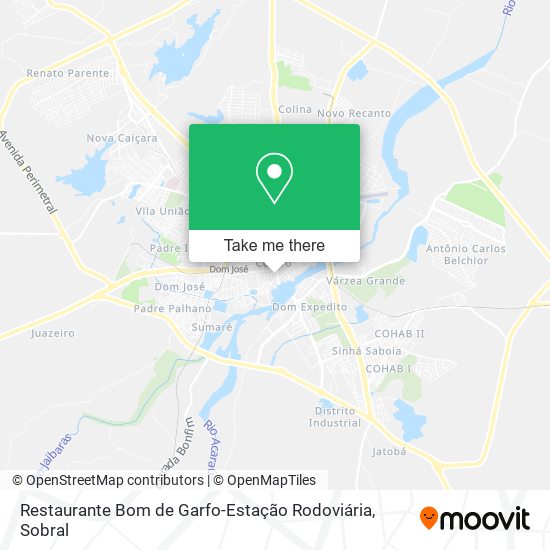 Mapa Restaurante Bom de Garfo-Estação Rodoviária
