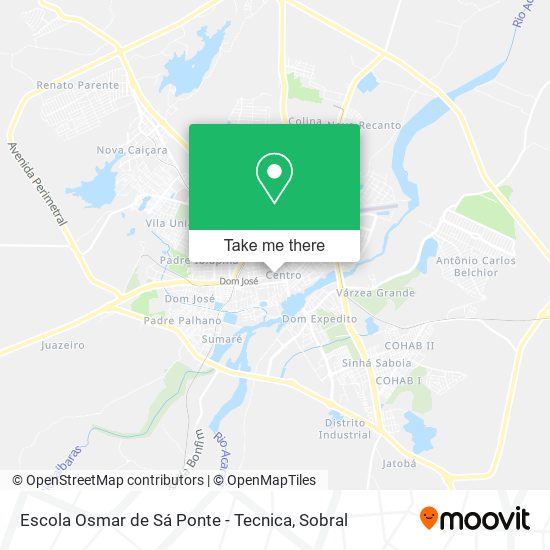 Escola Osmar de Sá Ponte - Tecnica map