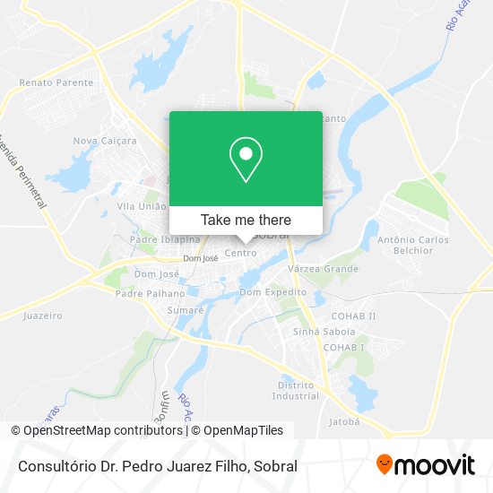 Mapa Consultório Dr. Pedro Juarez Filho