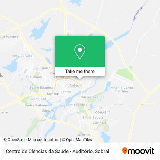 Mapa Centro de Ciências da Saúde - Auditório