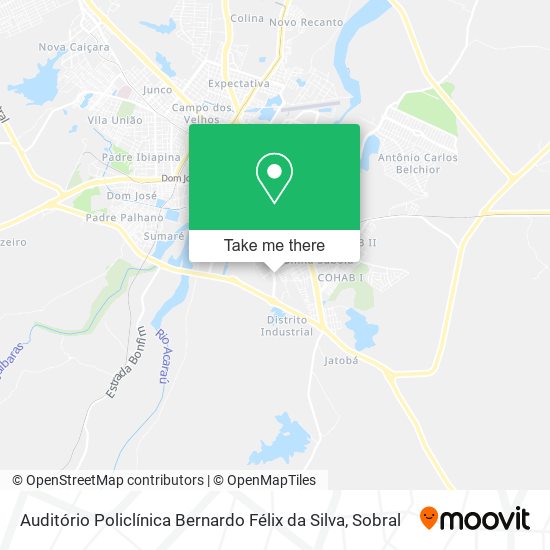 Auditório Policlínica Bernardo Félix da Silva map