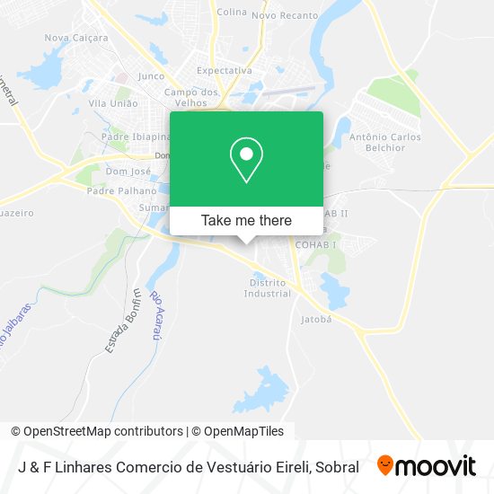 J & F Linhares Comercio de Vestuário Eireli map