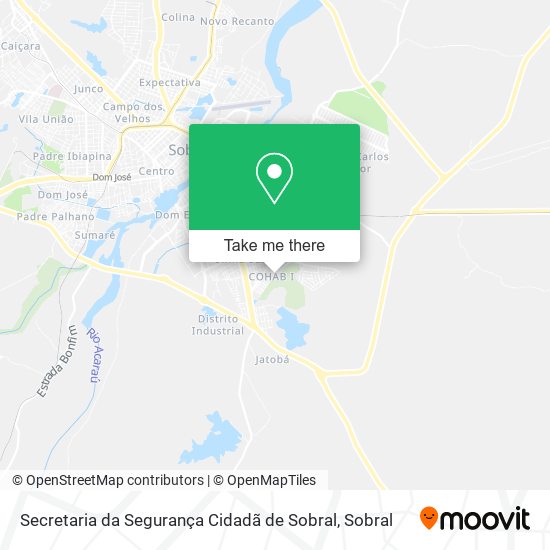 Secretaria da Segurança Cidadã de Sobral map