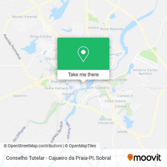 Conselho Tutelar - Cajueiro da Praia-PI map
