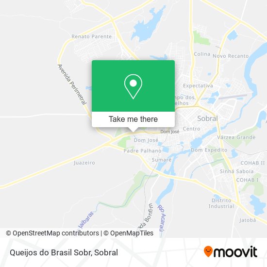 Queijos do Brasil Sobr map