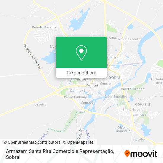Armazem Santa Rita Comercio e Representação map