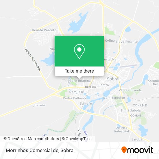 Morrinhos Comercial de map