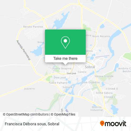 Francisca Débora sous map