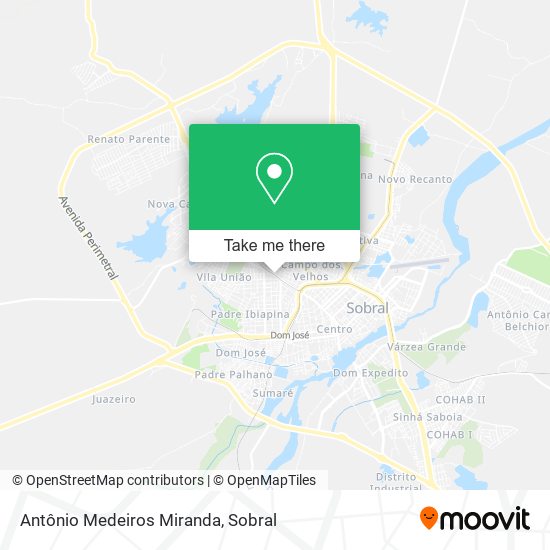 Antônio Medeiros Miranda map