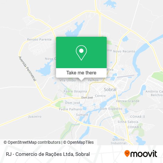 RJ - Comercio de Rações Ltda map