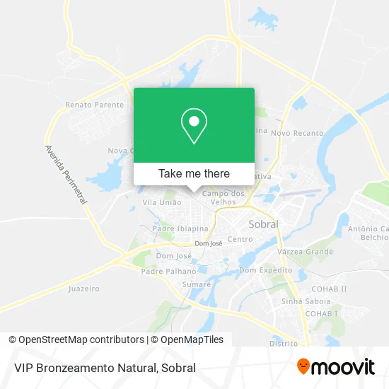 VIP Bronzeamento Natural map