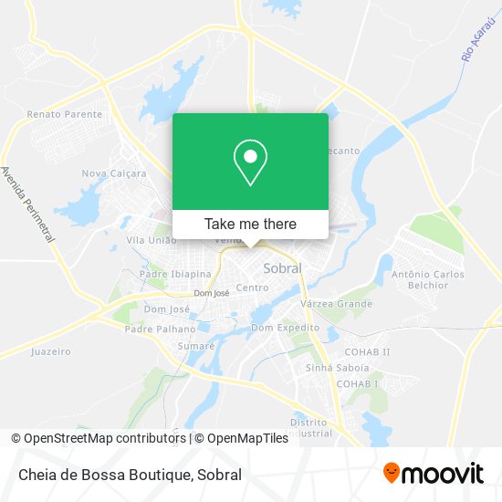 Cheia de Bossa Boutique map
