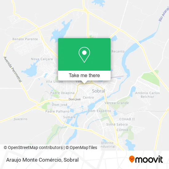 Araujo Monte Comércio map