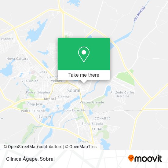 Clínica Ágape map