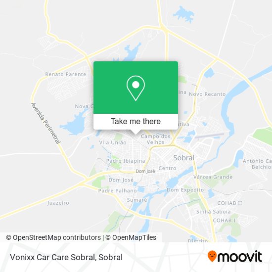 Vonixx Car Care Sobral map