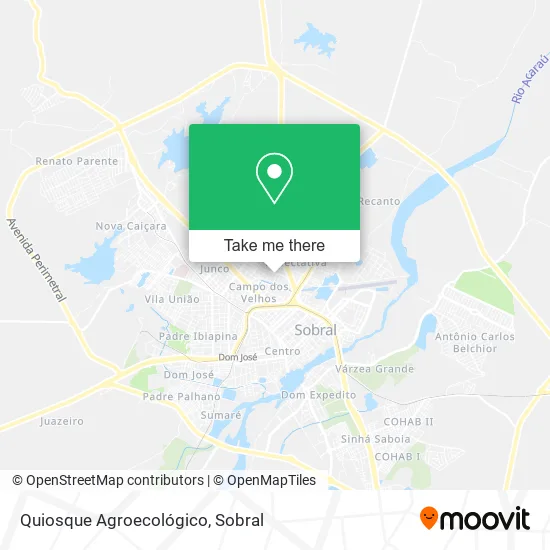 Quiosque Agroecológico map