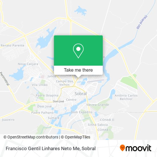 Francisco Gentil Linhares Neto Me map