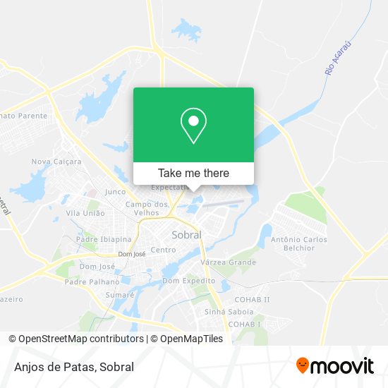 Anjos de Patas map