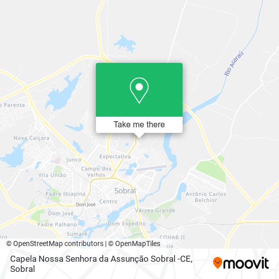 Mapa Capela Nossa Senhora da Assunção Sobral -CE