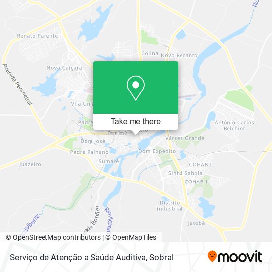 Serviço de Atenção a Saúde Auditiva map