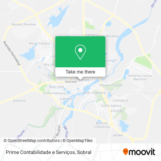 Prime Contabilidade e Serviços map
