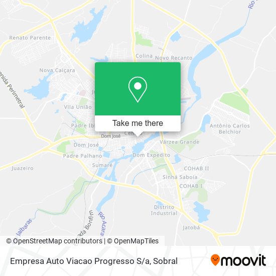 Empresa Auto Viacao Progresso S / a map