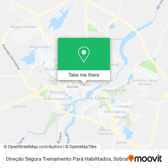 Direção Segura Treinamento Pará Habilitados map