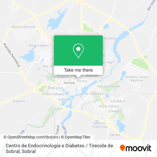 Centro de Endocrinologia e Diabetes / Tireoide de Sobral map