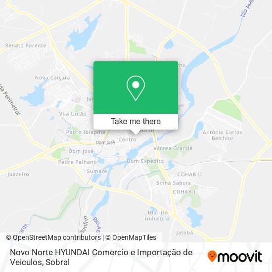 Novo Norte HYUNDAI Comercio e Importação de Veiculos map