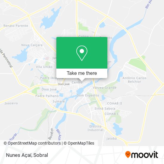 Nunes Açaí map