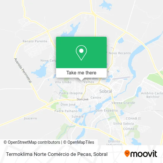 Termoklima Norte Comércio de Pecas map