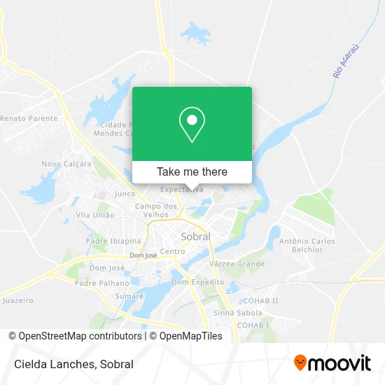 Cielda Lanches map