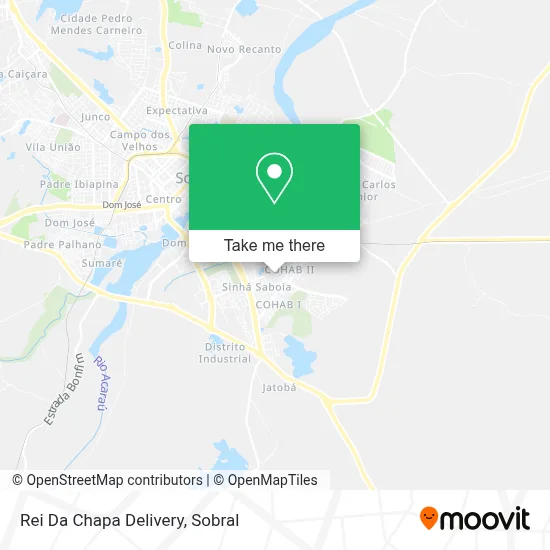 Rei Da Chapa Delivery map