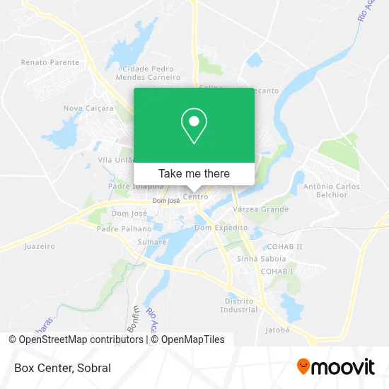 Box Center map