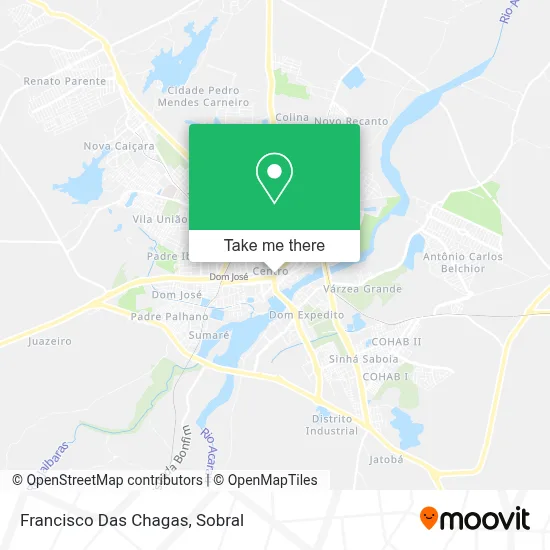 Francisco Das Chagas map