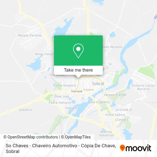So Chaves - Chaveiro Automotivo - Cópia De Chave map