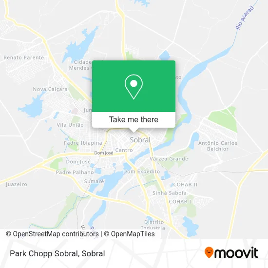 Park Chopp Sobral map