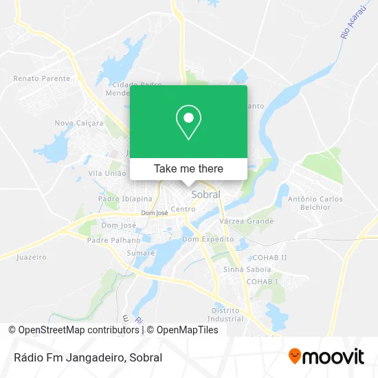 Rádio Fm Jangadeiro map