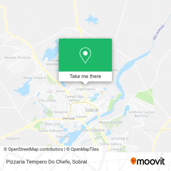 Pizzaria Tempero Do Chefe map