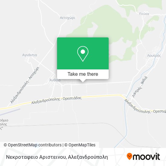 Νεκροταφειο Αριστεινου map